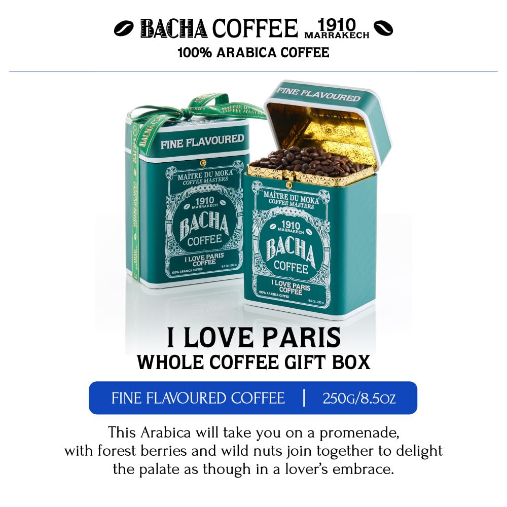 Bacha Coffee I Love Paris Whole Bean Coffee - 250g Nomad